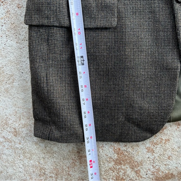 Geoffrey Beene lambs Wool Blazer Men’s Sz 42 R Gray Sport Coat Two Button Luxury - Picture 6 of 16